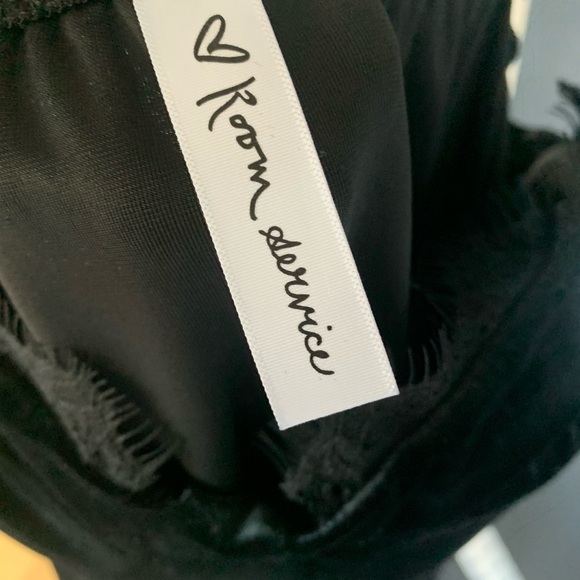 Black velour evening dress - Picture 4 of 4